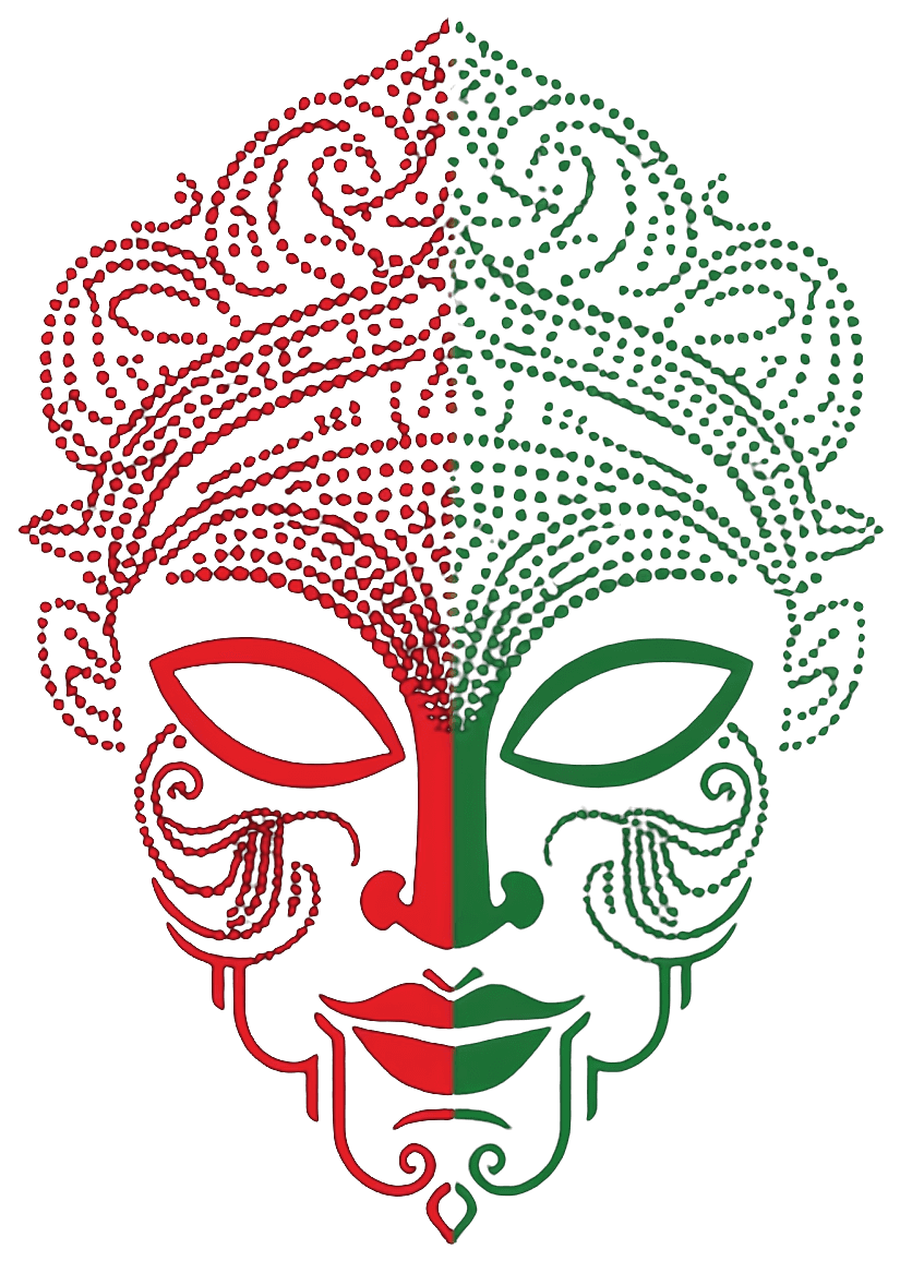 Dramawale — Kathakali mask logo